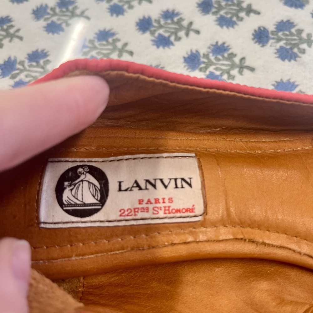 Lanvin Pink Leather Cap Toe Ballet Flats Size 40 (US Size 10) - Picture 2 of 12